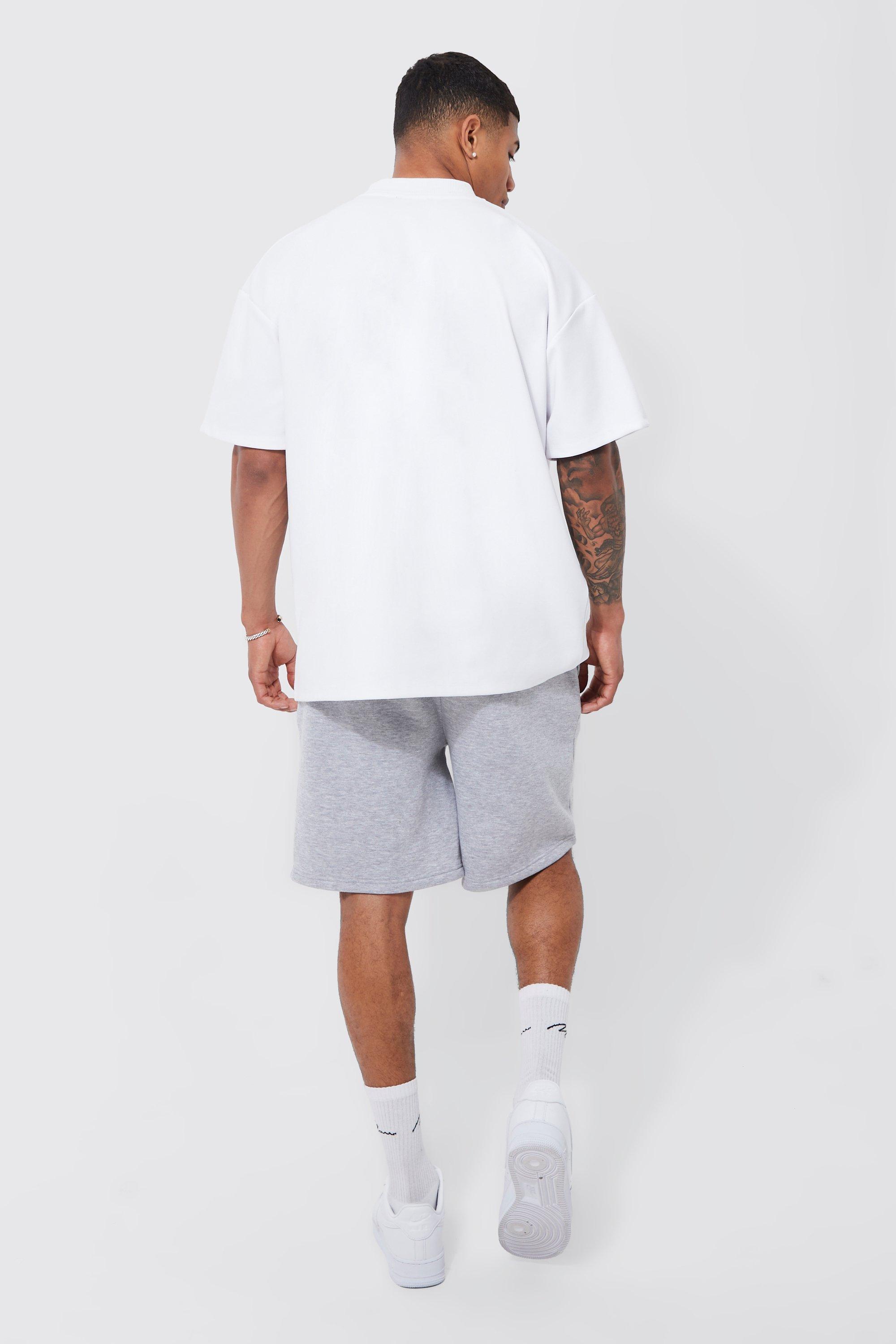 Oversized Drop Crotch Official Print Jersey Short